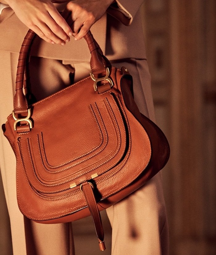 A Guide To The Feminine Style Chloe Marcie Small Leather Bag